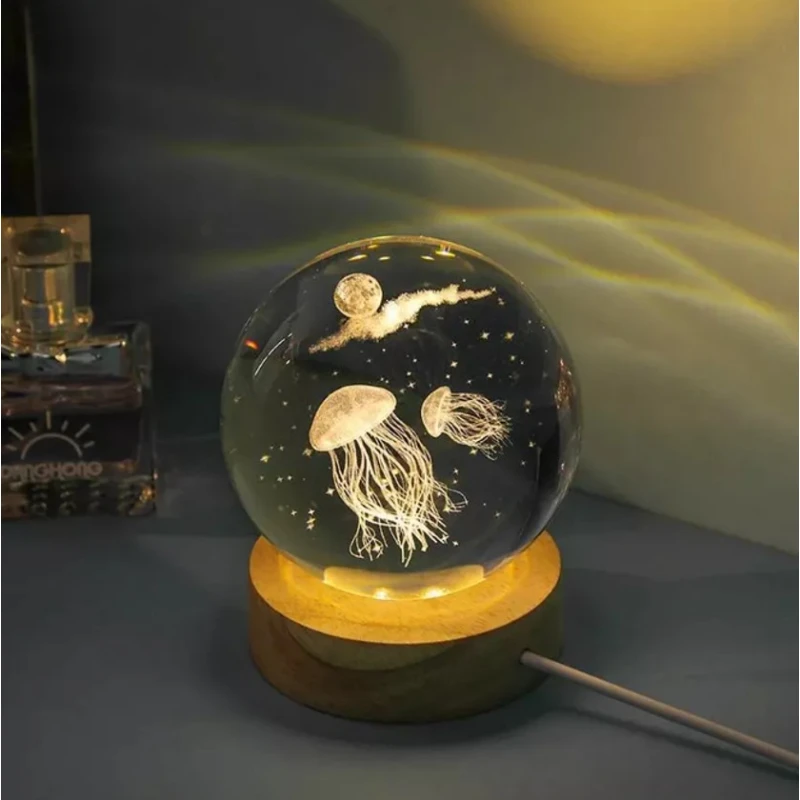 Dekorativ lampa HappyS_4289 Meduza 3D, 6 sm Dekorativ lampa HappyS_4289 Meduza 3D, 6 sm