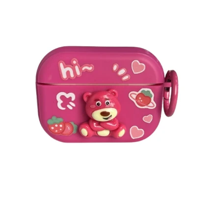 Чехол для наушников Apple Airpods Pro 2 Pink Bear 0305465985629