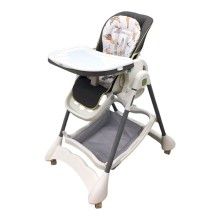 Uşaq yedizdirmə oturacağı Kidilo TB-02153BRW, ağ/qəhvəyi, 6+ ay