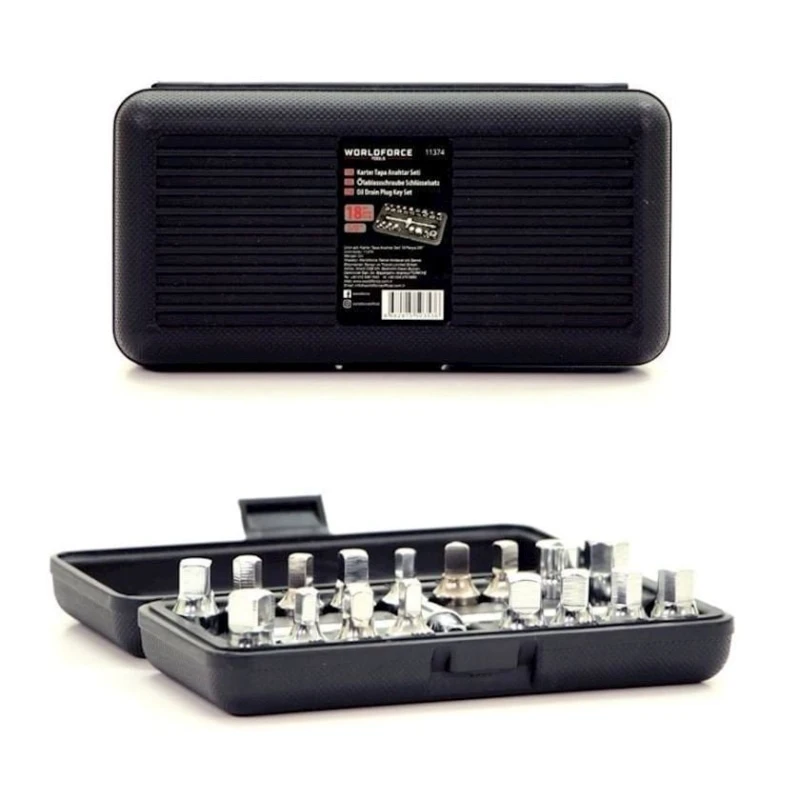 Набор ручного инструмента Worldforce 11374, 18 предметов 3/8''