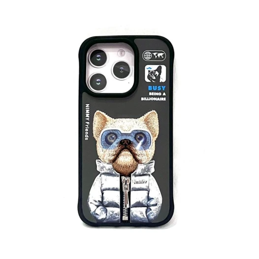 Çexol Nimmy Friends iPhone 14 Pro üçün Black Çexol Nimmy Friends iPhone 14 Pro üçün Black