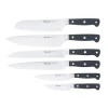 Bıçaq dəsti Werner Infinity 51948, polad/plastik, altlıq ilə, 6 əd