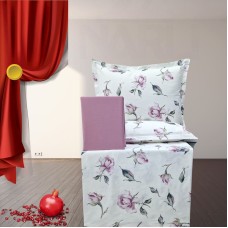 Yataq dəsti Narlı 001132, yorğan üzü 160x220 sm (2 əd), mələfə 240x260 sm, yastıq üzü 50х70 sm (2 əd), ailəvi, pambıq, rəngbərəng