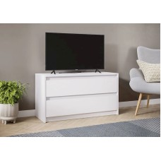 TV üçün tumba Letta 3563 TV3, 54x40x100 sm, LDSP, ağ