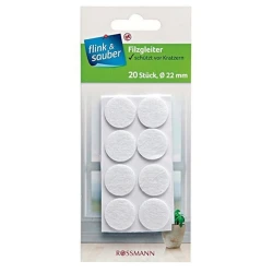 Накладки на мебельные ножки Flink & Sauber 22 мм, 20 шт, Белый Накладки на мебельные ножки Flink & Sauber 22 мм, 20 шт, Белый