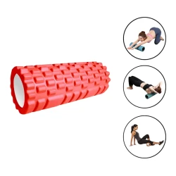 Массажный ролик 1003, красный, 45 см