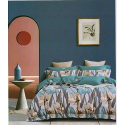 Комплект постельного белья First Home SHA-00001292, пододеяльник 160х220 см, наволочки 50x70 см, двуспальный, сатин