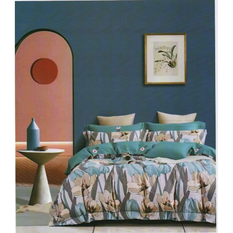 Комплект постельного белья First Home SHA-00001292, пододеяльник 160х220 см, наволочки 50x70 см, двуспальный, сатин