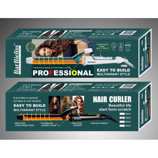 Saç üçün maşa BarBieliss BA-417RAX 1080V, 50 VT