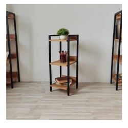 Стеллаж 3563_LoftAlis3Votan, 30x30x79 см, ЛДСП, коричневый