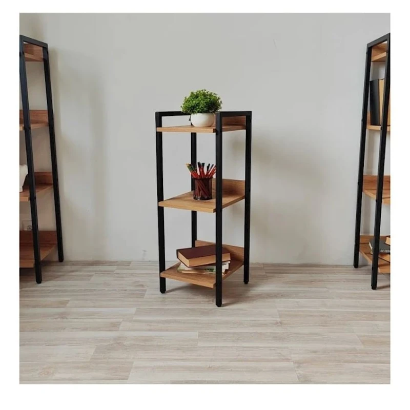 Стеллаж 3563_LoftAlis3Votan, 30x30x79 см, ЛДСП, коричневый Стеллаж 3563_LoftAlis3Votan, 30x30x79 см, ЛДСП, коричневый