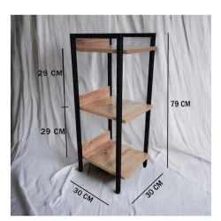 Стеллаж 3563_LoftAlis3Votan, 30x30x79 см, ЛДСП, коричневый