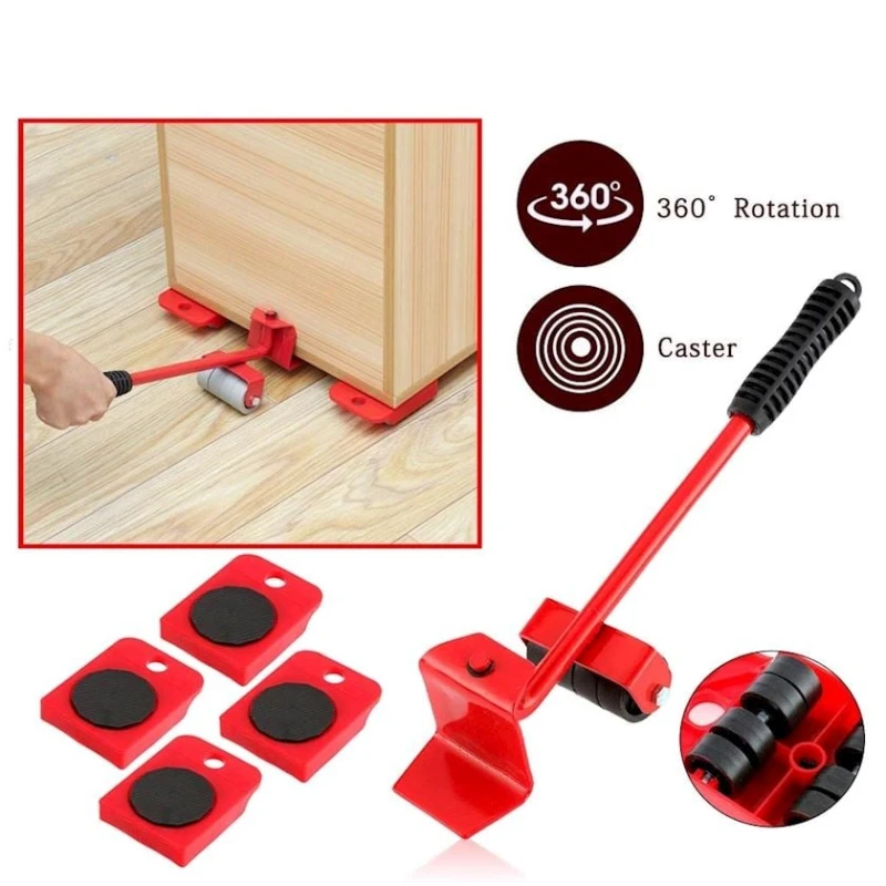 Портативный мебельный подъемник, 4 колеса, металл