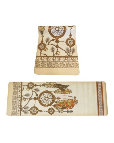 Mat fitnes və yoga üçün ZT YJD-JPY-5, bej, 173x61 sm