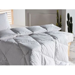Одеяло Doqu Home, односпальное, всесезонное, гусиный пух, белое, 180x215 см