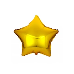 Воздушный шар Party fun, звезда, фольга, золотистый