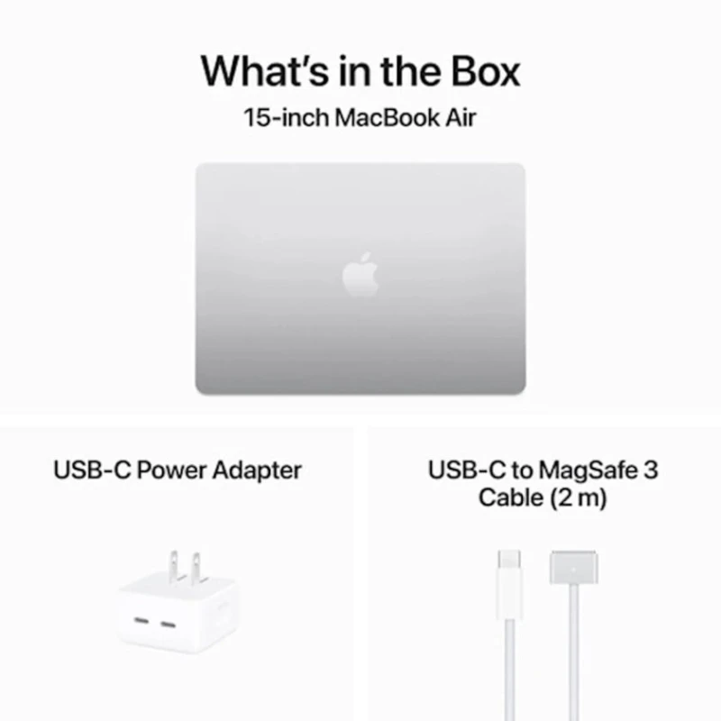 Ноутбук Apple Macbook Air 15.3 M3 2024 (8C CPU/10C GPU), 24GB/512GB Silver (MC9J4RU/A) Ноутбук Apple Macbook Air 15.3 M3 2024 (8C CPU/10C GPU), 24GB/512GB Silver (MC9J4RU/A)