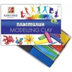 Пластилин Луч Классика, 8 цветов (12С 867-08) Пластилин Луч Классика, 8 цветов (12С 867-08)