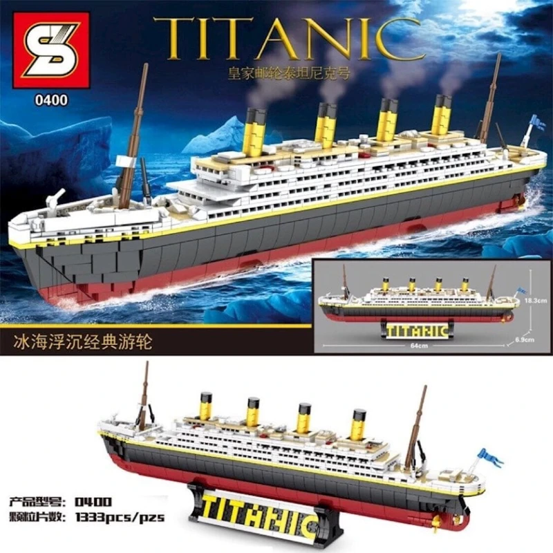 Конструктор Sluban Titanic Lego 0400, 67.5x43.5x9.5 см Конструктор Sluban Titanic Lego 0400, 67.5x43.5x9.5 см