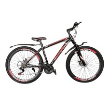 Dağ velosipedi Uran Pro, qara/qırmızı