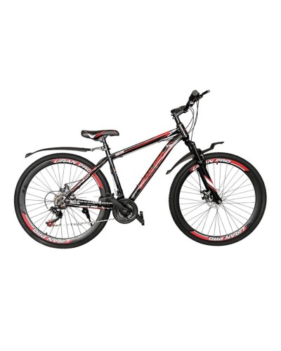 Dağ velosipedi Uran Pro, qara/qırmızı