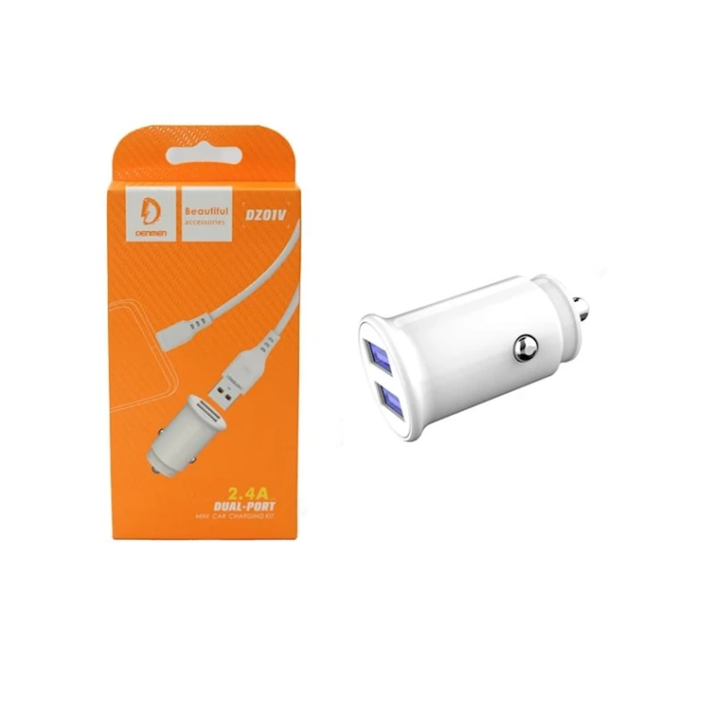 Автомобильное зарядное устройство Denmen DZ01V White Автомобильное зарядное устройство Denmen DZ01V White
