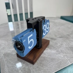 Stolüstü saat Retro Flip Saat mavi korpus