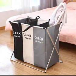 Корзина для белья IF58TES7, черная/бежевая,серая, 38x68x60 см Корзина для белья IF58TES7, черная/бежевая,серая, 38x68x60 см