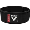 Пояс для тяжелой атлетики RDX Sports RX1, Унисекс, Нейлоновый, Черный, XL