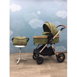 Детская коляска Kidilo H2D-XAKİ, зеленая