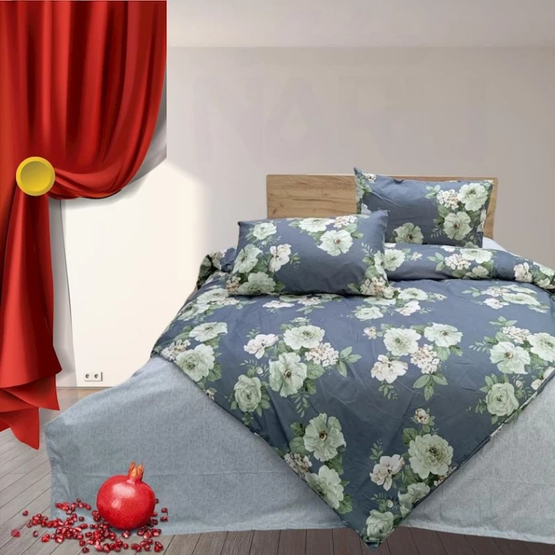 Комплект постельного белья Narlı 001099, пододеяльник 200x220 см, простыня 220x240 см, наволочка 50х70 см (2 шт), двуспальный, разноцветный