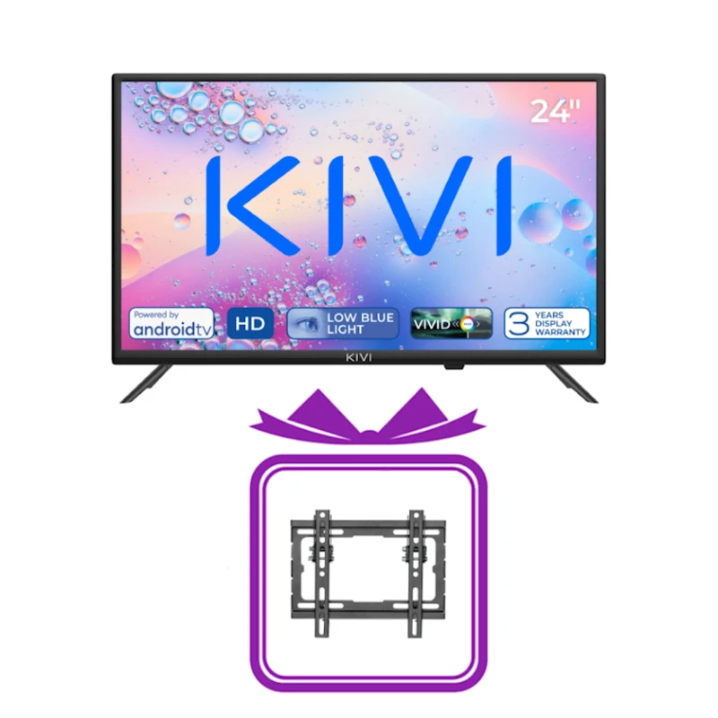 Телевизор Kivi 24H760QB + Кронштейн в подарок Телевизор Kivi 24H760QB + Кронштейн в подарок
