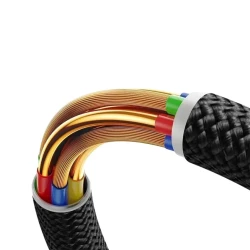 Кабель USB Baseus Dura Series Fast Charging Cable Type-C to Lightning, Черный/Золотистый