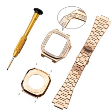 Qayış və çexol SW677 Apple Watch Ultra 41mm üçün Gold