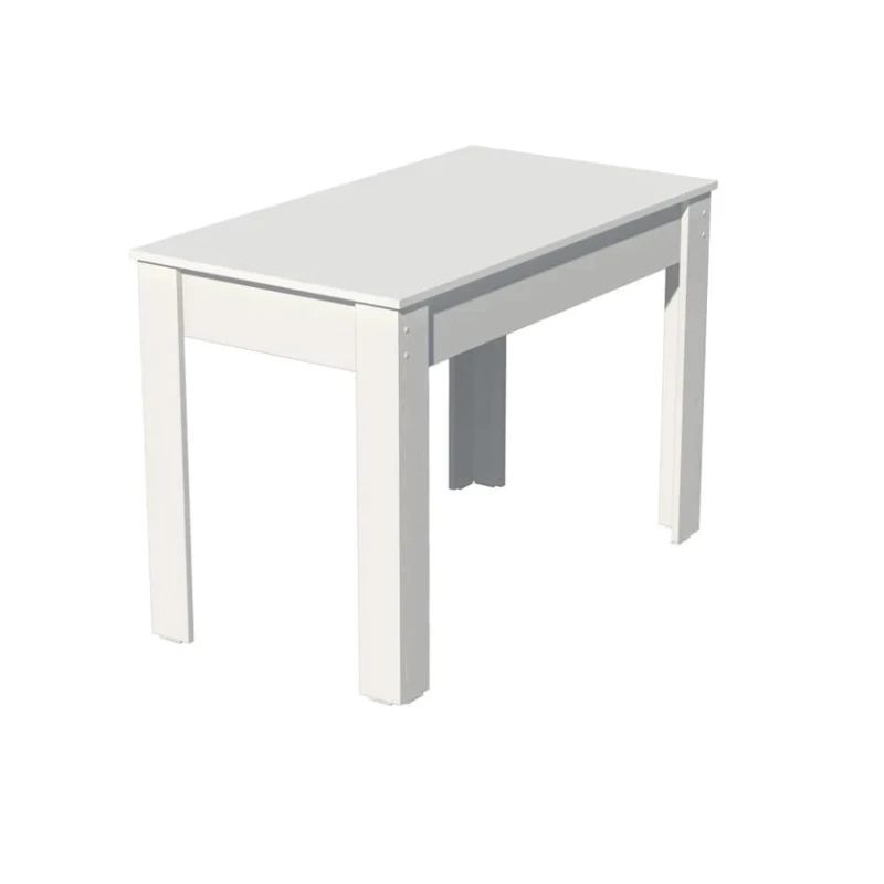 Обеденный стол Marina 3563_M25StolmaxiStulWh, ЛДСП, 75x60x110 см, белый Обеденный стол Marina 3563_M25StolmaxiStulWh, ЛДСП, 75x60x110 см, белый