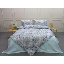 Комплект постельного белья Elegant SHA-00004628, пододеяльник 160x220 см, простыня 160x240 см, наволочкa 50x70 см, односпальный, разноцветный