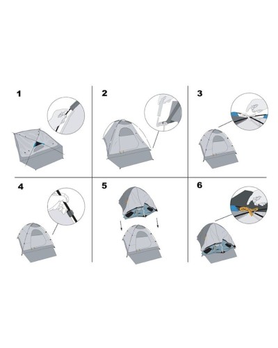 Çadır Evolite Excamp 4Pro, qara