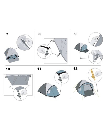Çadır Evolite Excamp 4Pro, qara