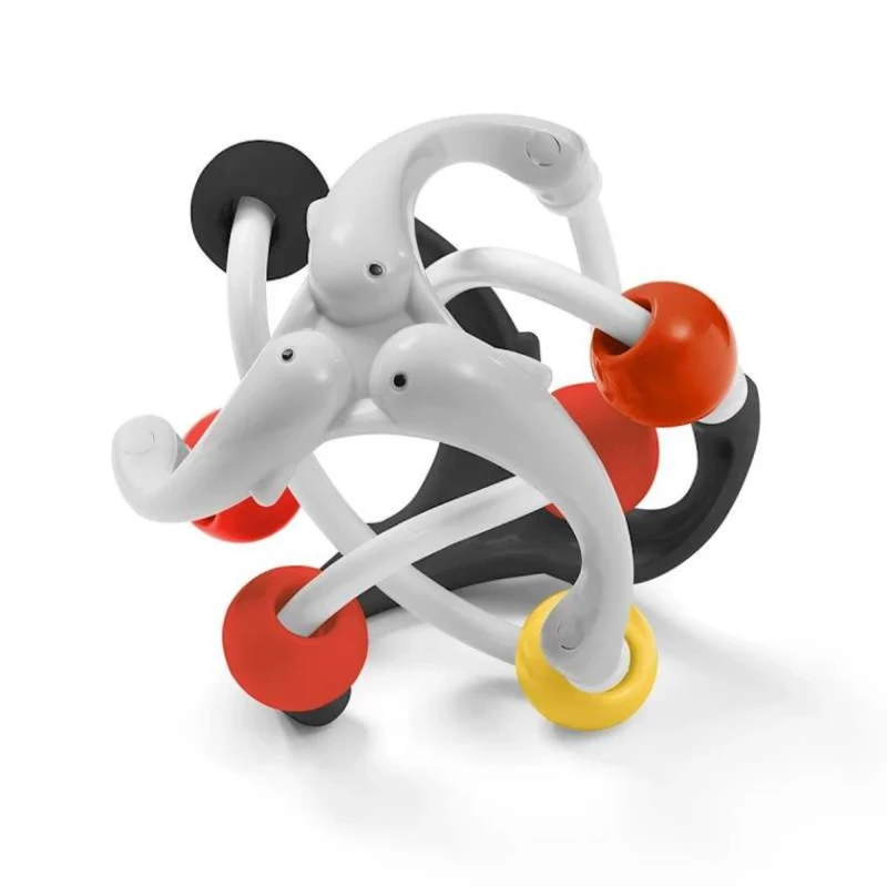 Погремушка Babyono Dolphins, развивающая, 0+ месяцев, черный