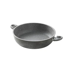Сковорода Accademia Mugnano Cuore Di Pietra Tegame Alto, 28 см, алюминий с антипригарным покрытием, черная