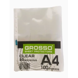 Файлы Grosso GSP-080 A4, 80 мкм, 100 шт