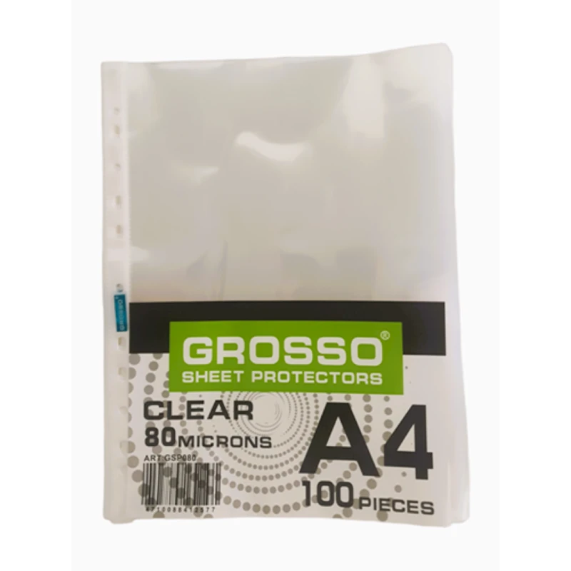 Файлы Grosso GSP-080 A4, 80 мкм, 100 шт Файлы Grosso GSP-080 A4, 80 мкм, 100 шт