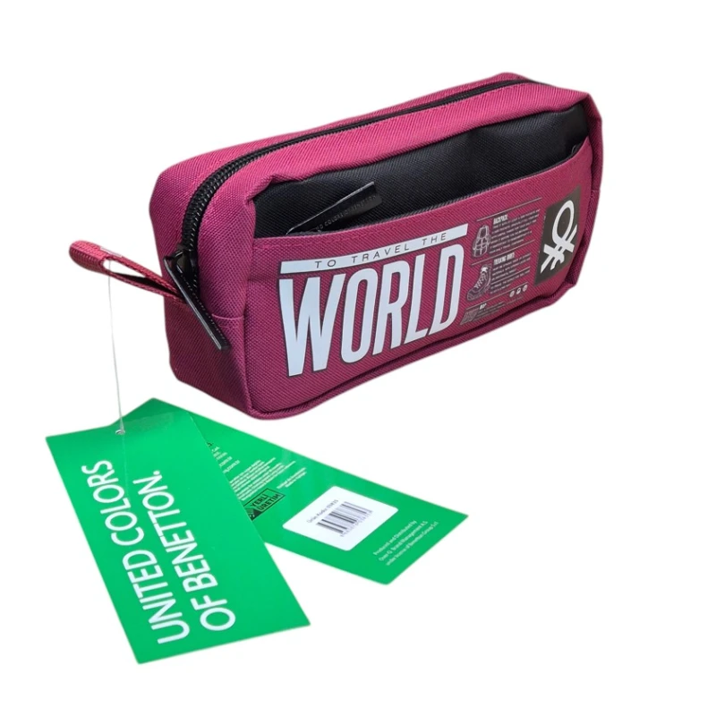 Qələmdan United Colors of Benetton Over-Q_Pencilcase_1, neylon, çəhrayı, 20x9 sm Qələmdan United Colors of Benetton Over-Q_Pencilcase_1, neylon, çəhrayı, 20x9 sm