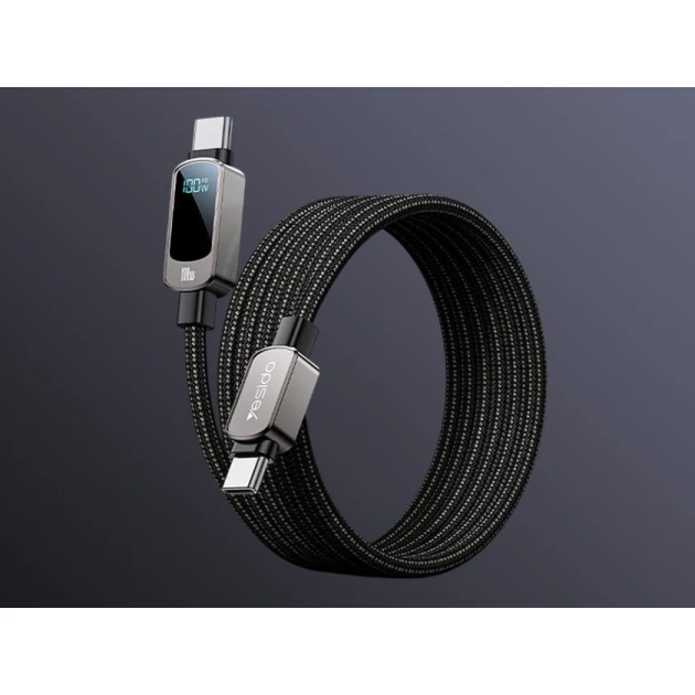 Sürətli şarj və data kabeli Type-c to Type-c, 1.2m, 100w Sürətli şarj və data kabeli Type-c to Type-c, 1.2m, 100w