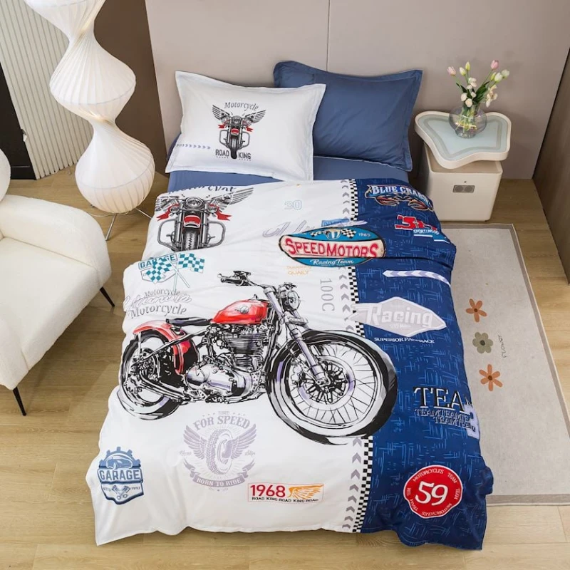 Комплект детского постельного белья ET-1278, пододеяльник 160x220 см, простыня 180x240 см, наволочка 50х70 см, разноцветный Комплект детского постельного белья ET-1278, пододеяльник 160x220 см, простыня 180x240 см, наволочка 50х70 см, разноцветный