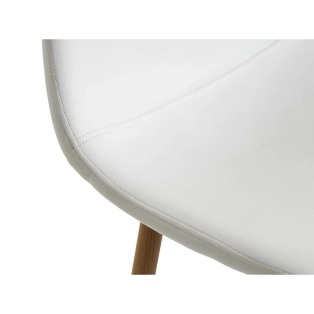 Барный стул JYSK Jonstrup, 2 шт, 43x106x44 см, металл/фанера/искусственная кожа, белый/коричневый Барный стул JYSK Jonstrup, 2 шт, 43x106x44 см, металл/фанера/искусственная кожа, белый/коричневый