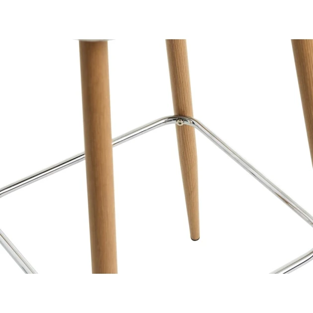 Барный стул JYSK Jonstrup, 2 шт, 43x106x44 см, металл/фанера/искусственная кожа, белый/коричневый Барный стул JYSK Jonstrup, 2 шт, 43x106x44 см, металл/фанера/искусственная кожа, белый/коричневый