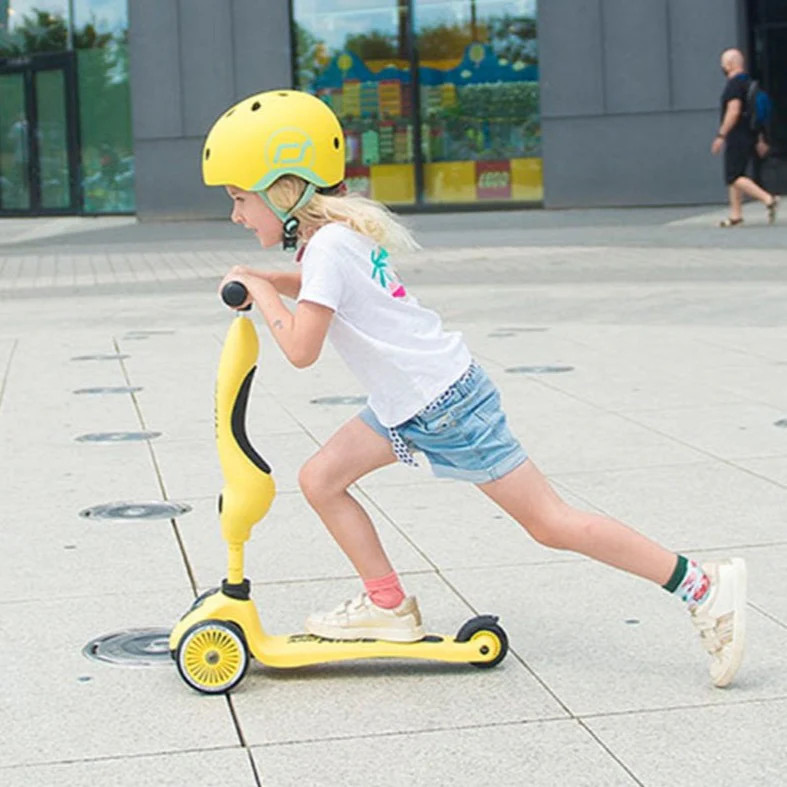 Шлем детский Scoot&Ride, желтый, XXS-S