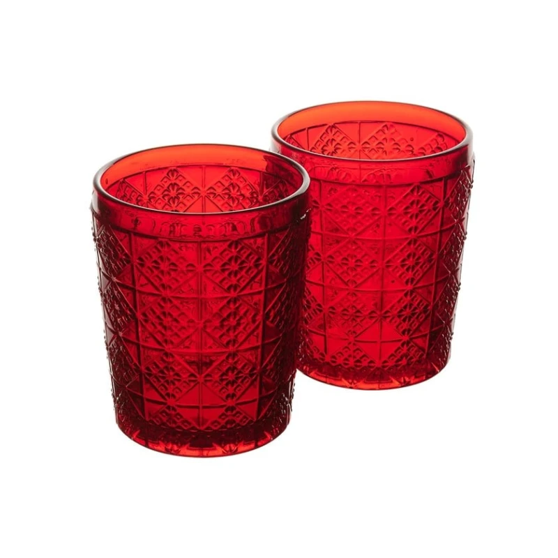 Набор стаканов Gipfel Vinsanto 51528, 2 шт, 310 мл, стекло, красный Набор стаканов Gipfel Vinsanto 51528, 2 шт, 310 мл, стекло, красный