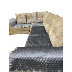 Divan ucun ortuk FA tekstil-87, 3 eded, boz